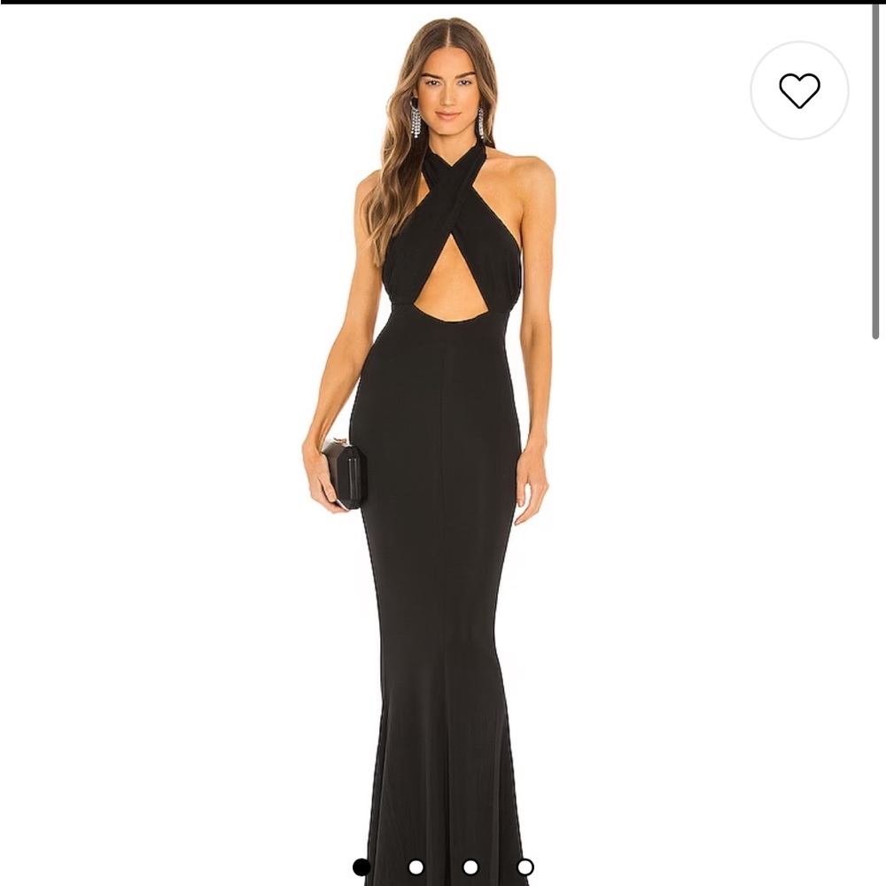Michael Costello x REVOLVE black long dress, worn 1 time, in perfect condition.